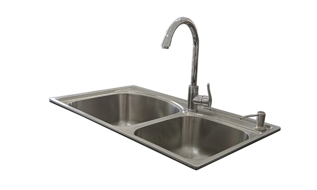 Fregadero De Cocina Doble Con Accesorios