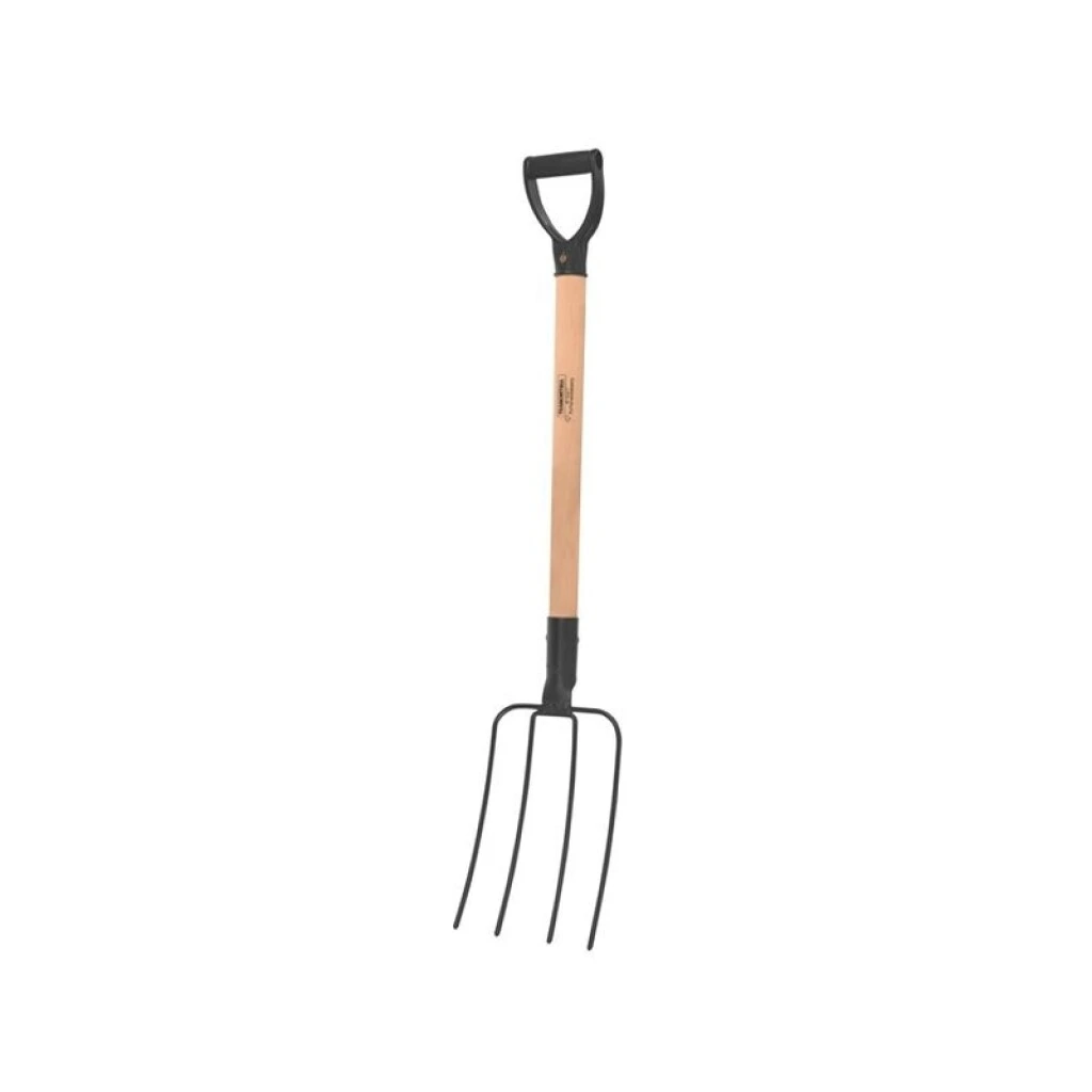 PALA 4 DIENTES CON MANGO DE MADERA 71cm. TRAMONTINA