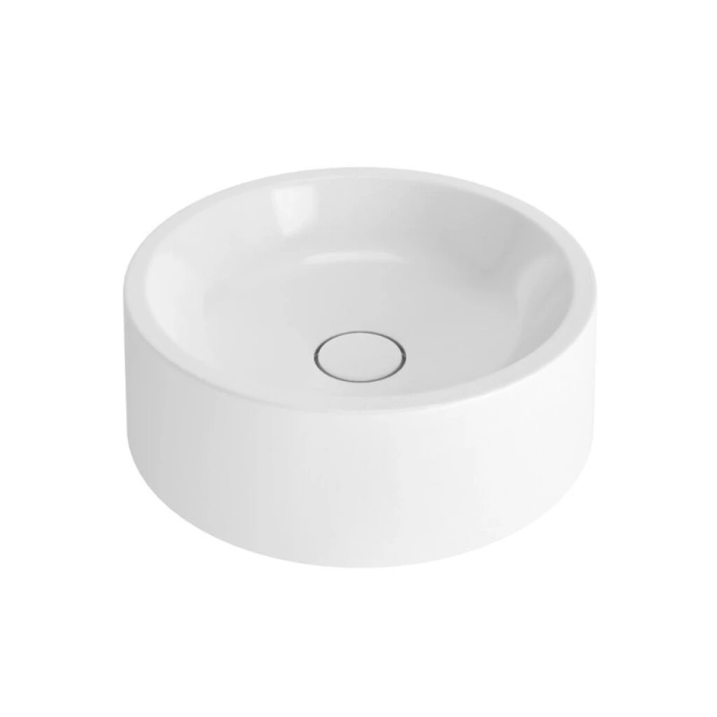 BACHA DE APOYO 35 X 12 REDONDA - BLANCO PERLADO