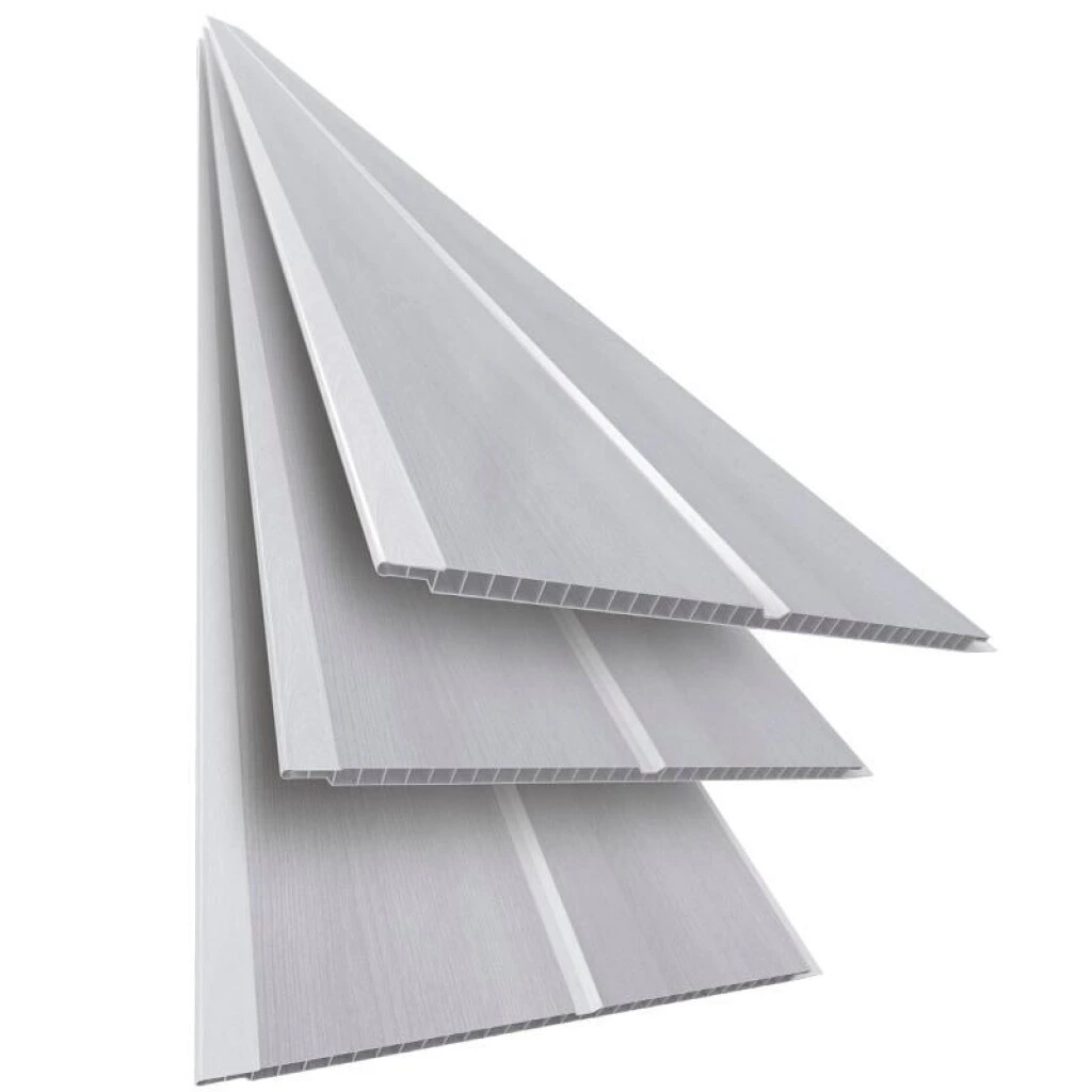 CIELO RASO PVC LISO 20 CM X 4 MT X 6 MM - CINZA ROBLE