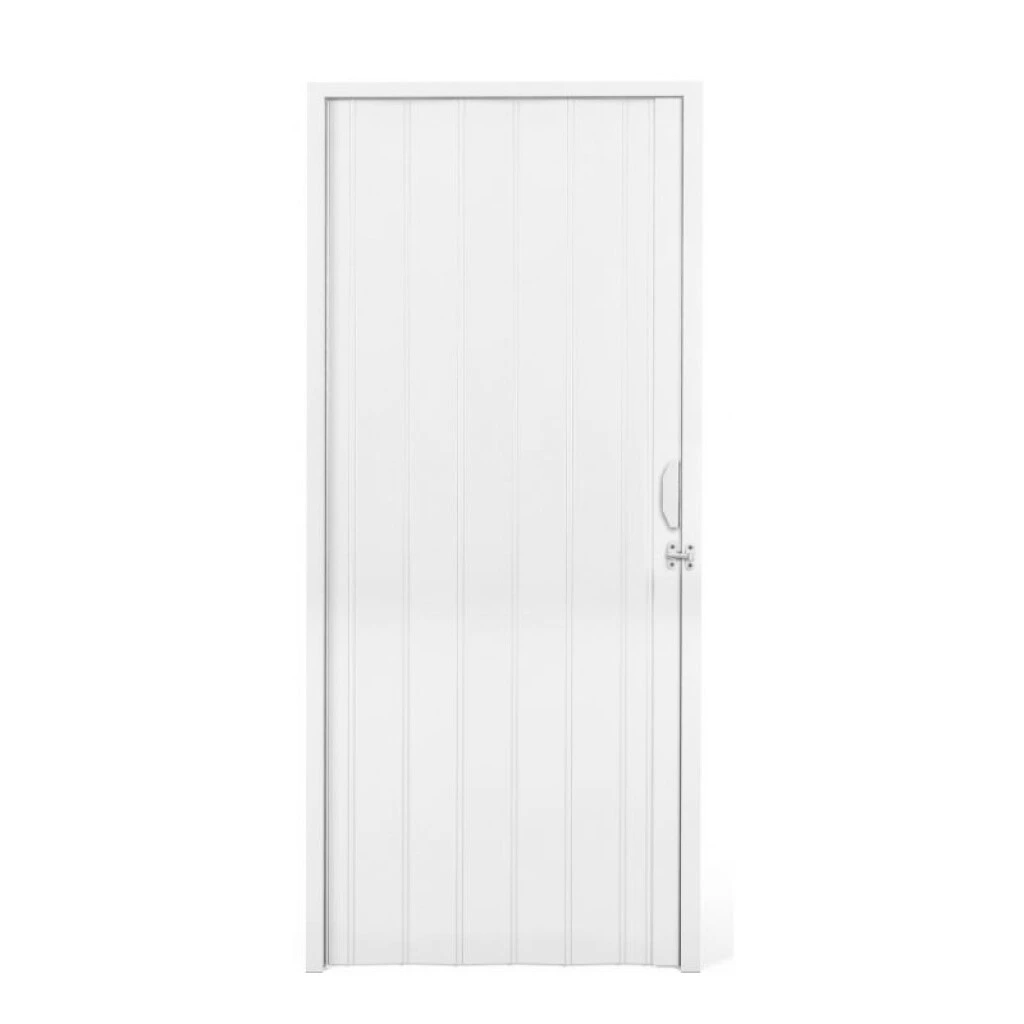PUERTA PLEGABLE PVC 80 X 2.10 - BLANCA