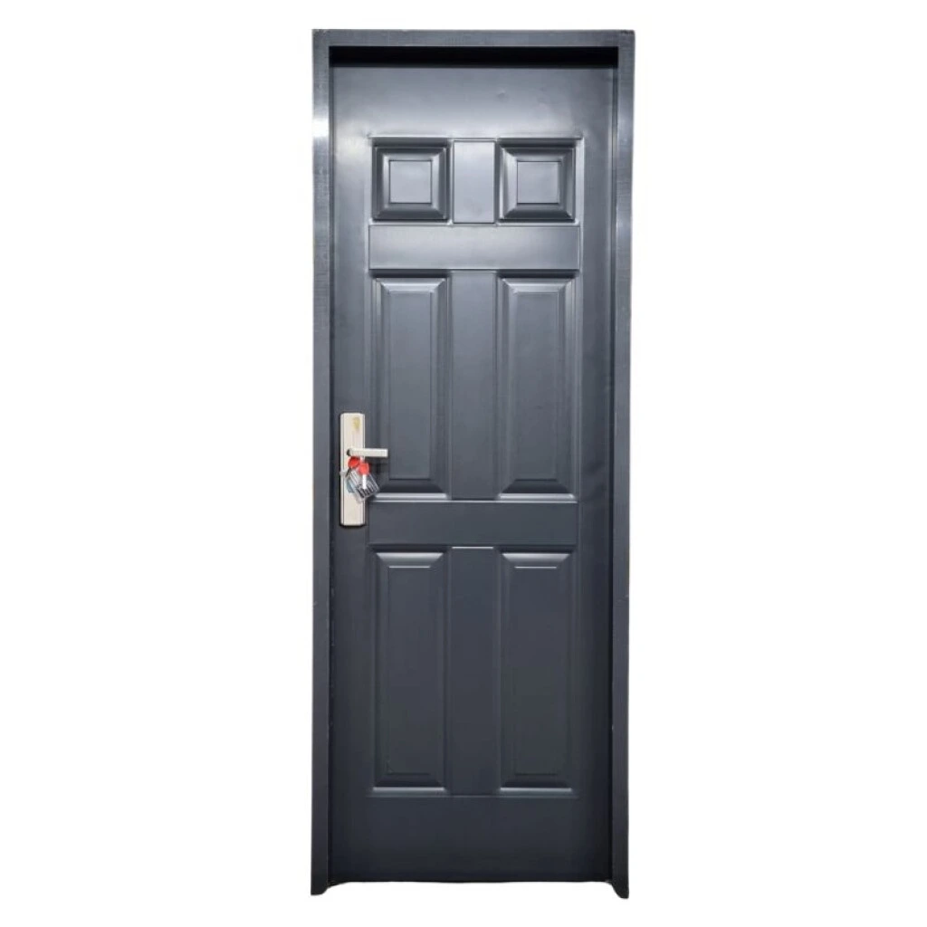 PUERTA SEMI BLINDADA NEGRA 2.05 X 75 - DERECHA