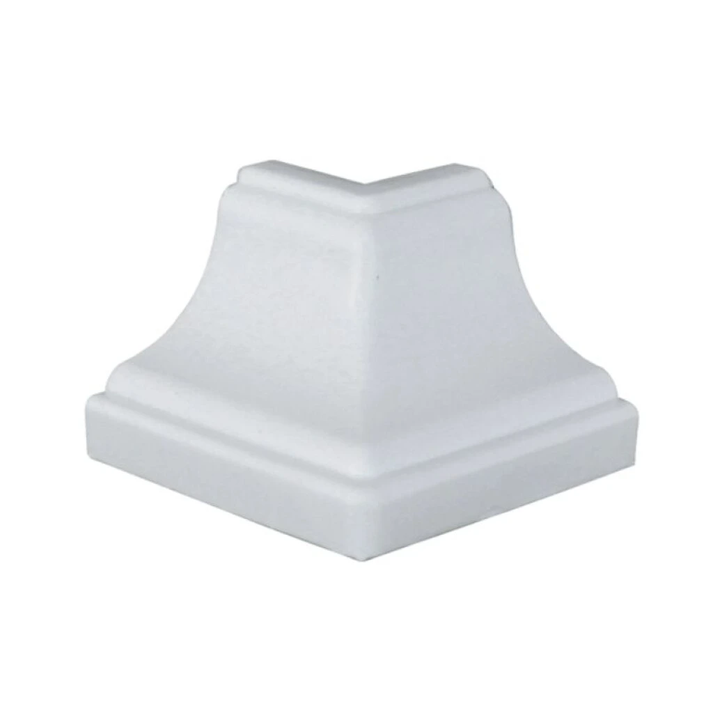 ESQUINERO PVC EXTERNO PARA 1/2 CAÑA FINA - BLANCO