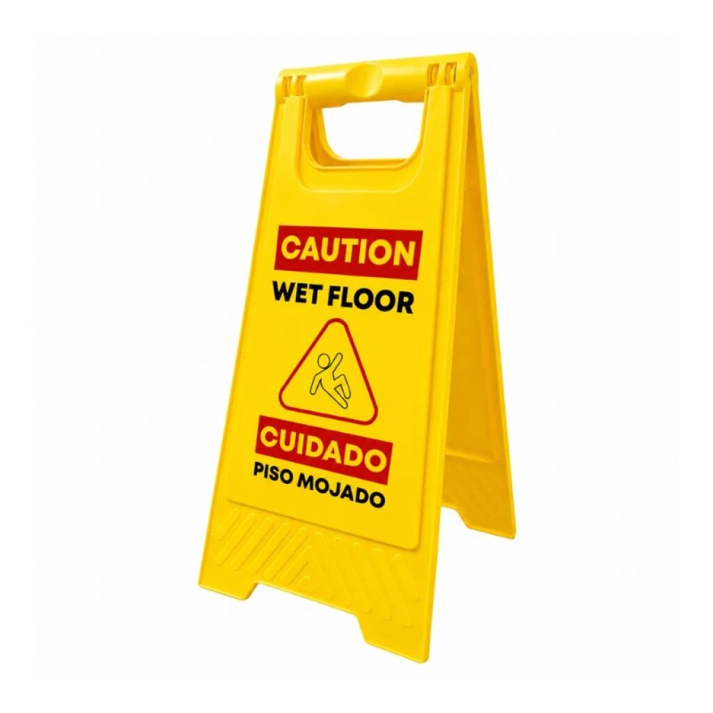 CARTEL PISO MOJADO - 62 X 30 CM