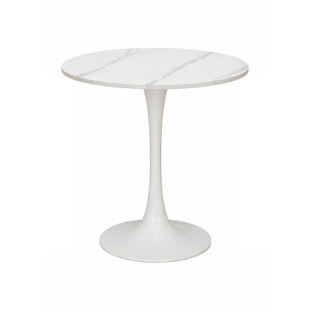 MESA REDONDA 60 CM - SUPERFICIE SIMIL MARMOL