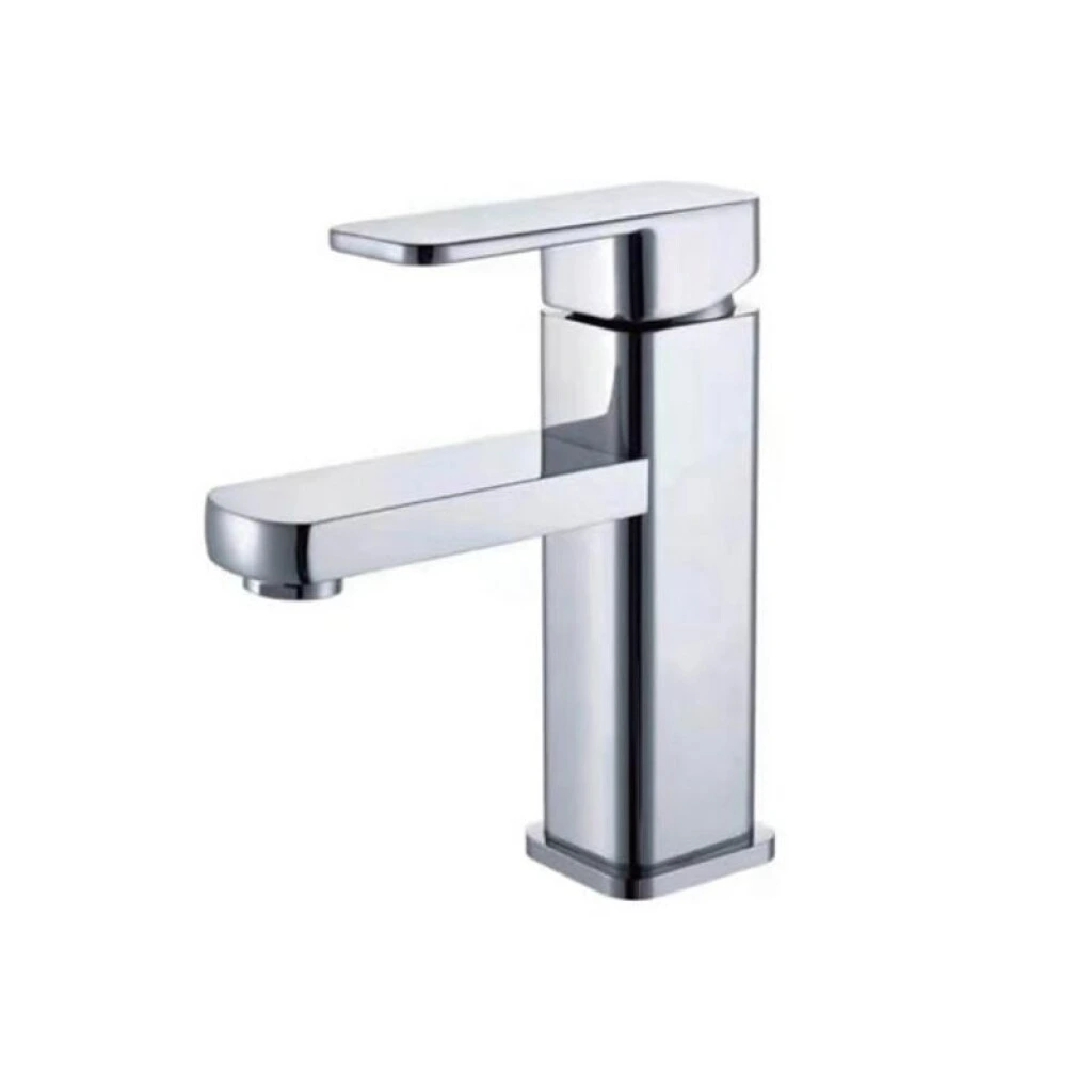 GRIFERIA DE LAVATORIO MONOCOMANDO ACERO INOX - CUADRADA