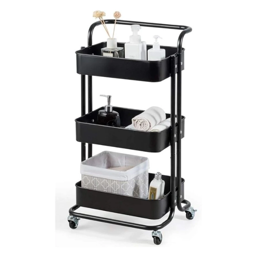 CARRITO ORGANIZADOR MULTIUSO CON RUEDAS - 3 NIVELES