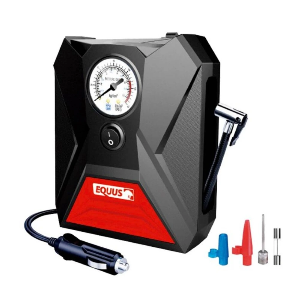 COMPRESOR INFLADOR DE NEUMATICOS 12 V EQUUS