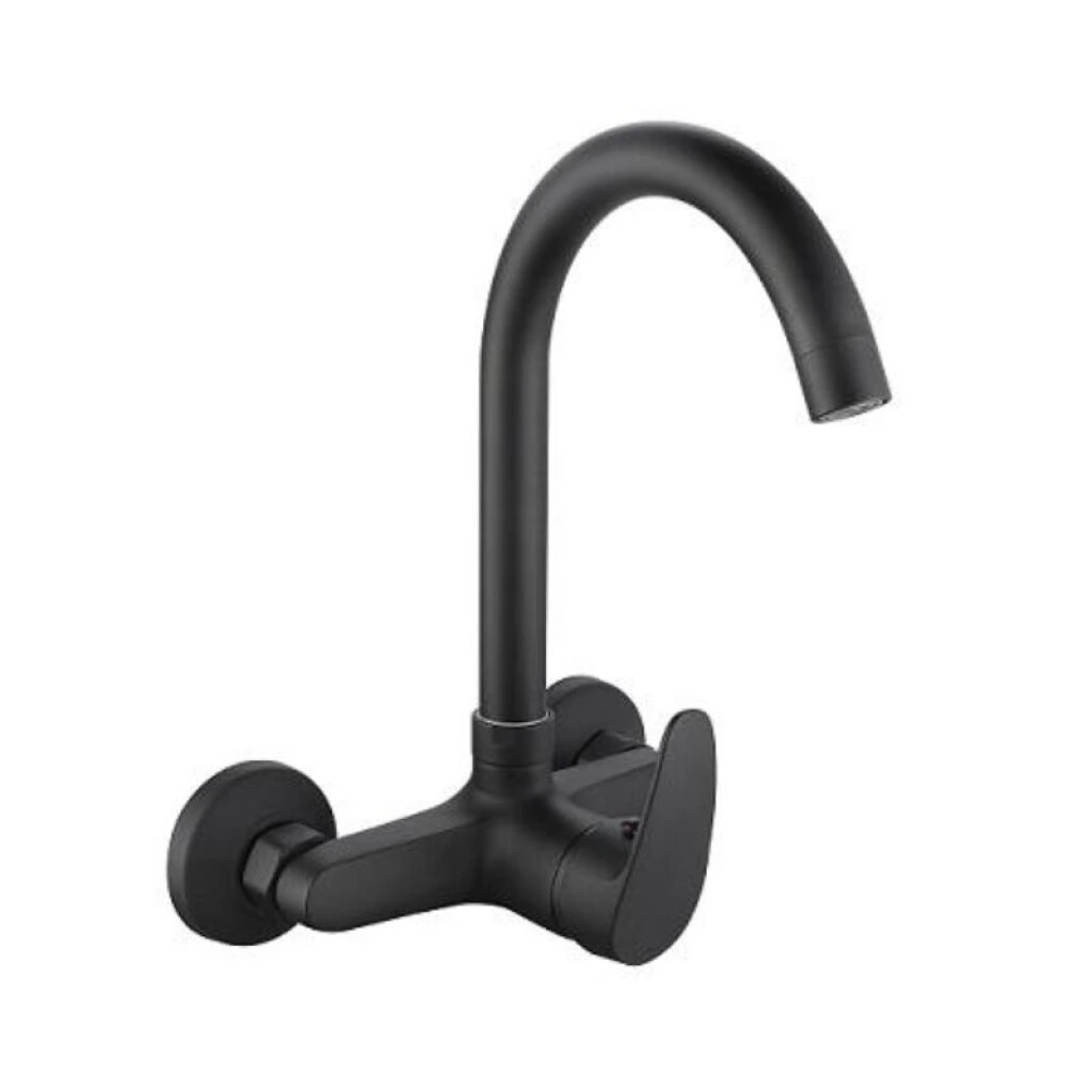 MEZCLADORA DE PARED PARA COCINA ALTA TERO - NEGRA