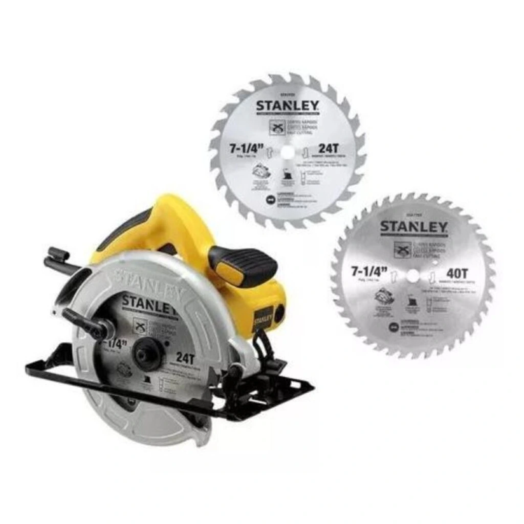 SIERRA CIRCULAR 7 Y 1/4" 1600 W + 2 DISCOS - STANLEY SC16D2