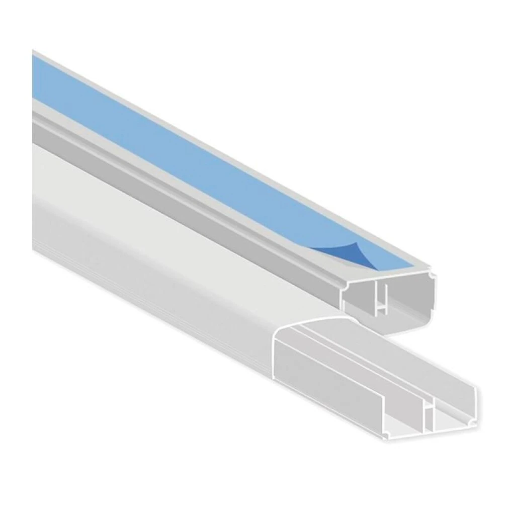 DUCTO 20 X 10 MM X 2 MT - BLANCO CON AUTOADHESIVO
