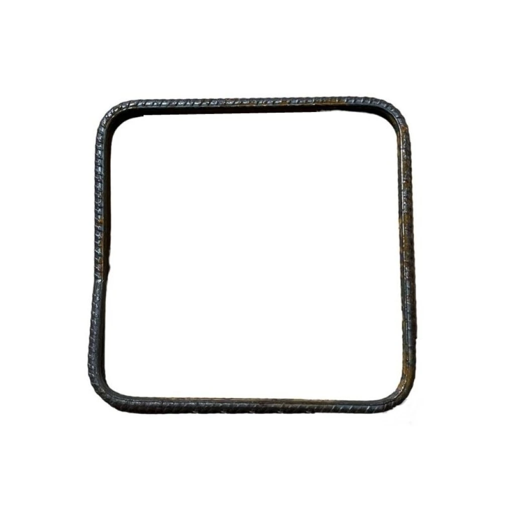 ESTRIBO CUADRADO DE HIERRO 6 MM - 12 X 12 CM