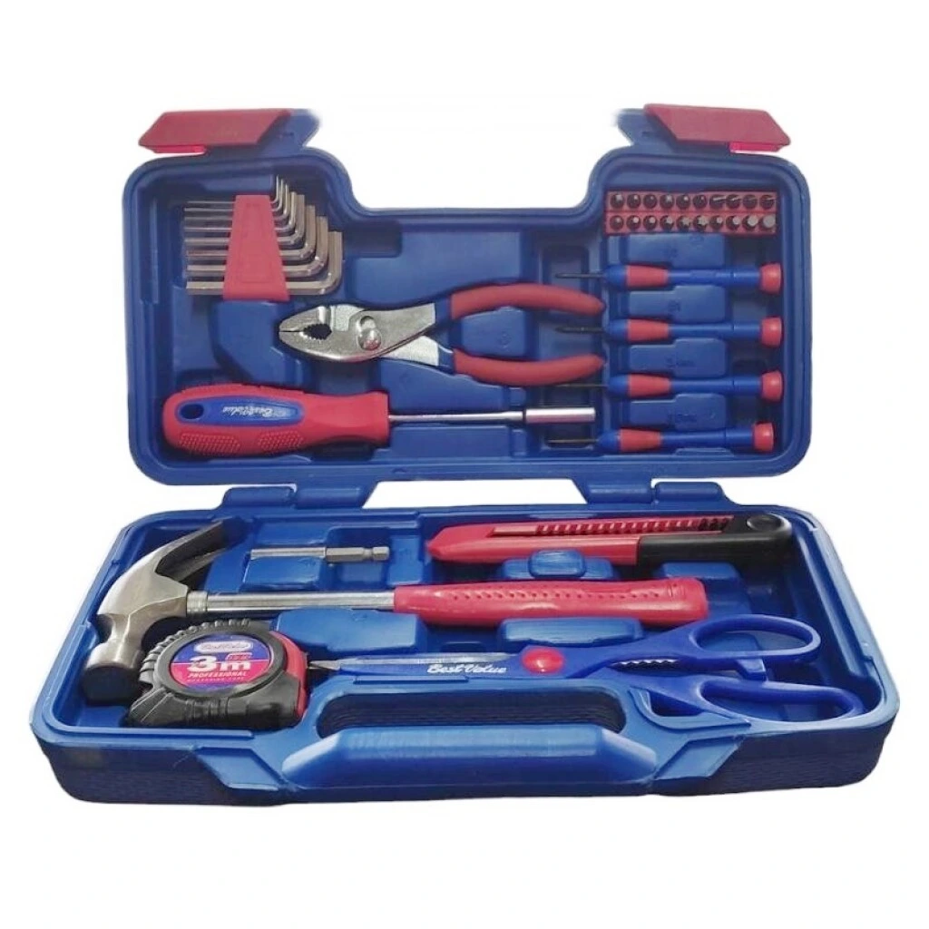 JUEGO DE HERRAMIENTAS PARA EL HOGAR 40 PIEZAS - BEST VALUE