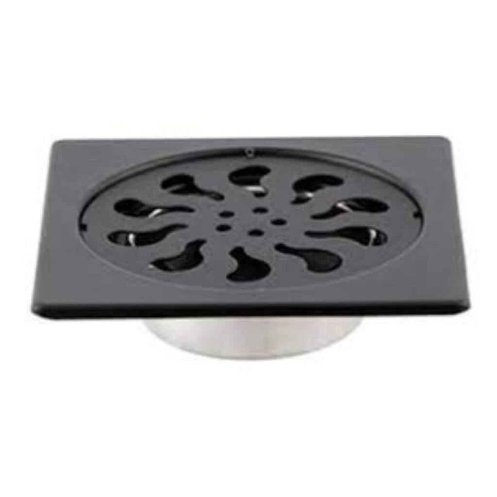 REJILLA 15 X 15 PARA DUCHA METAL NEGRO