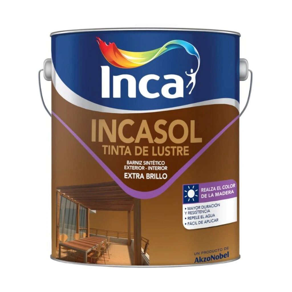 TINTA LUSTRE INCASOL - CAOBA 1 LT