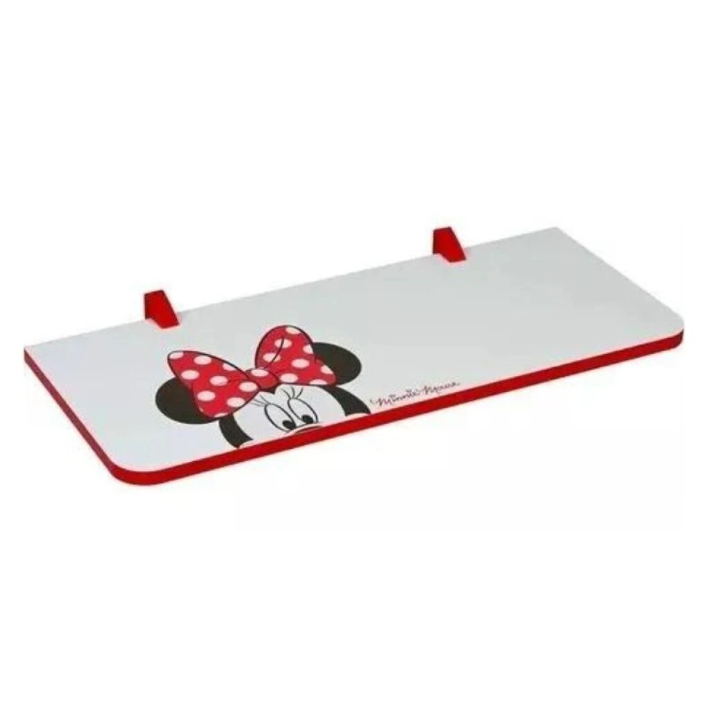 ESTANTE MINNIE MOUSE 1.5 X 25 X 60 CM BLANCO/ROJO