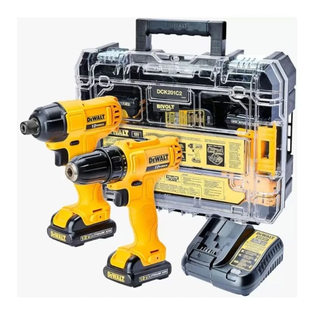 COMBO LITIO 12V TALADRO DCD700 + ATORNILLADOR DE IMPACTO DCF805 - DEWALT