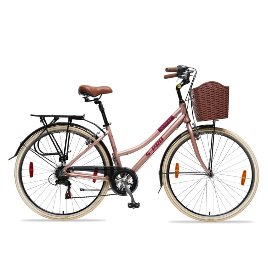 BICICLETA S-PRO STRADA LADY DLX R. 28 - ROSADA