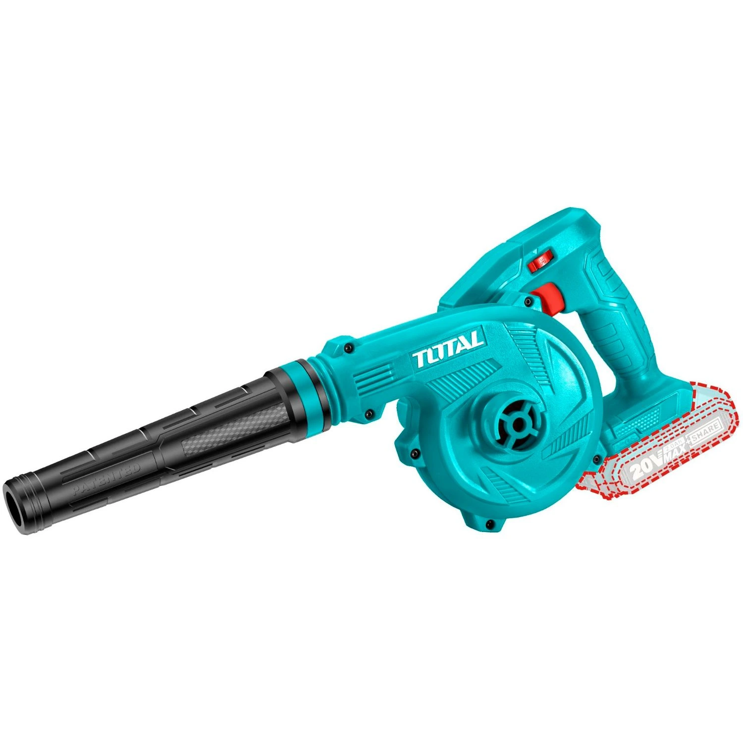 Soplador Inalámbrico Total 20v – 1 Batería 2.0Ah + Cargador