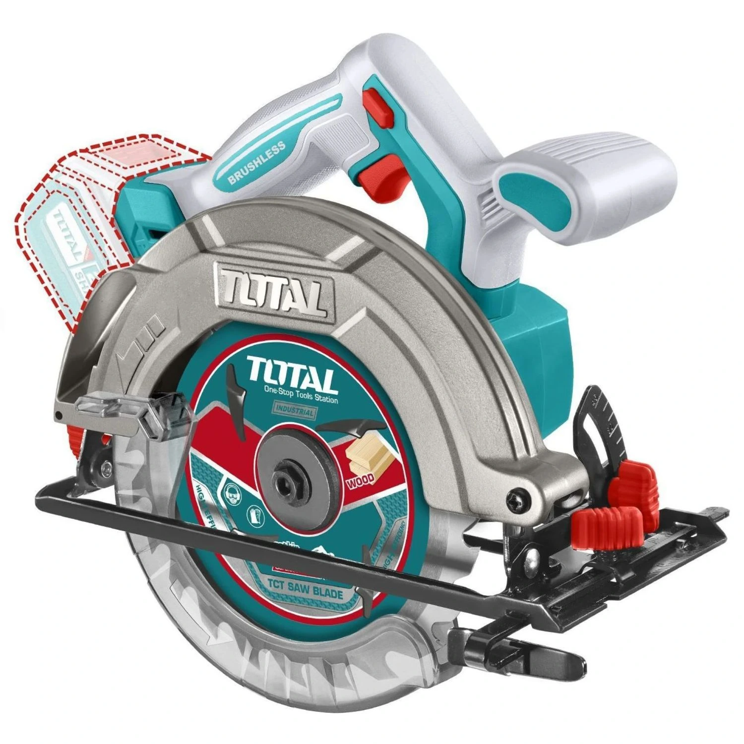 Sierra Circular Inalámbrica Total 6.1/2″ – 20v