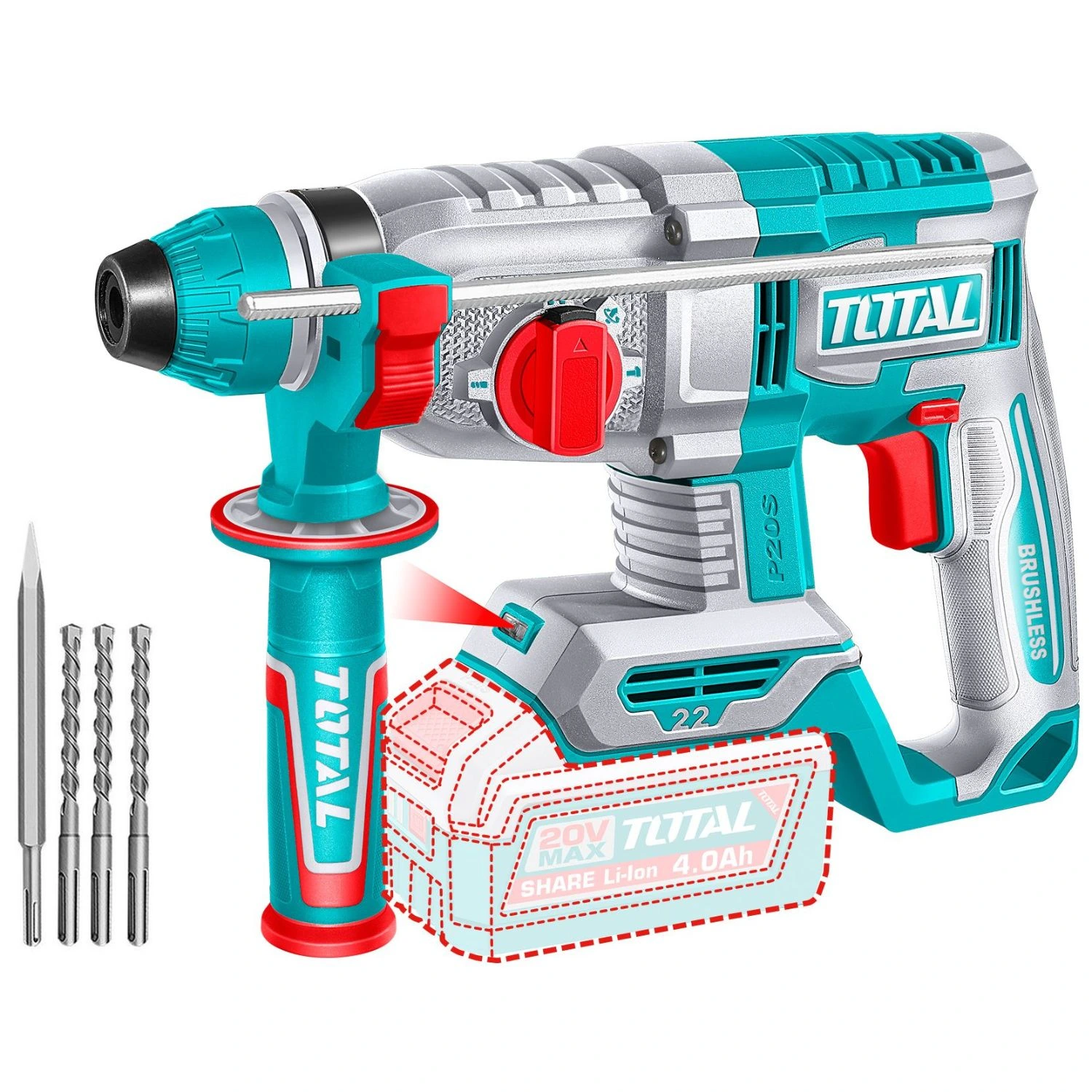 Rotomartillo Total SDS Plus – 20v, 4.5J