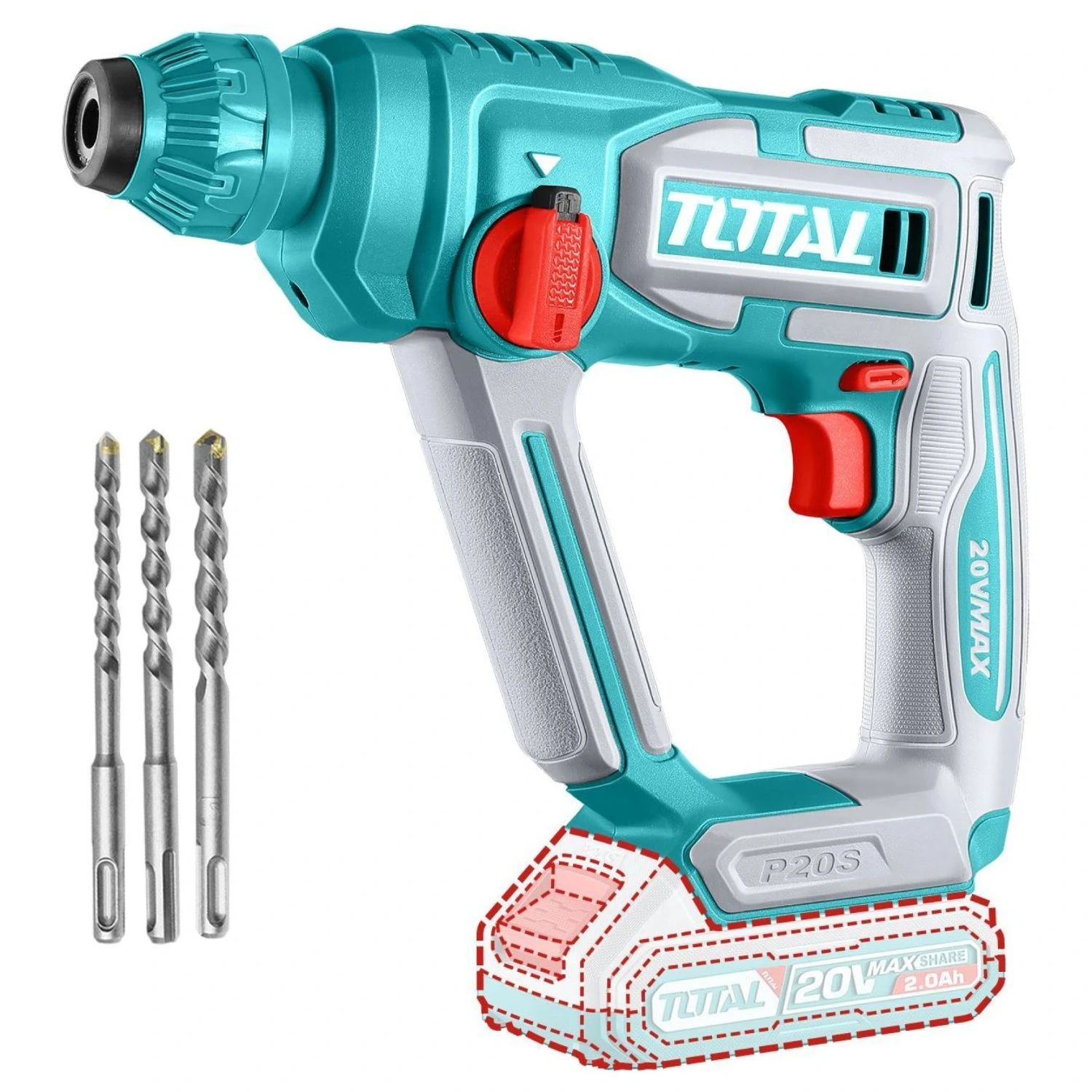 Rotomartillo Total SDS Plus – 20v, 1.5J
