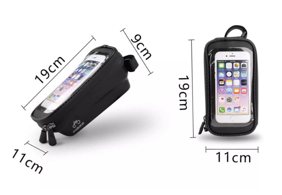 Bolso Estuche Celular para Cuadro Bicicleta Impermeable INBIKE