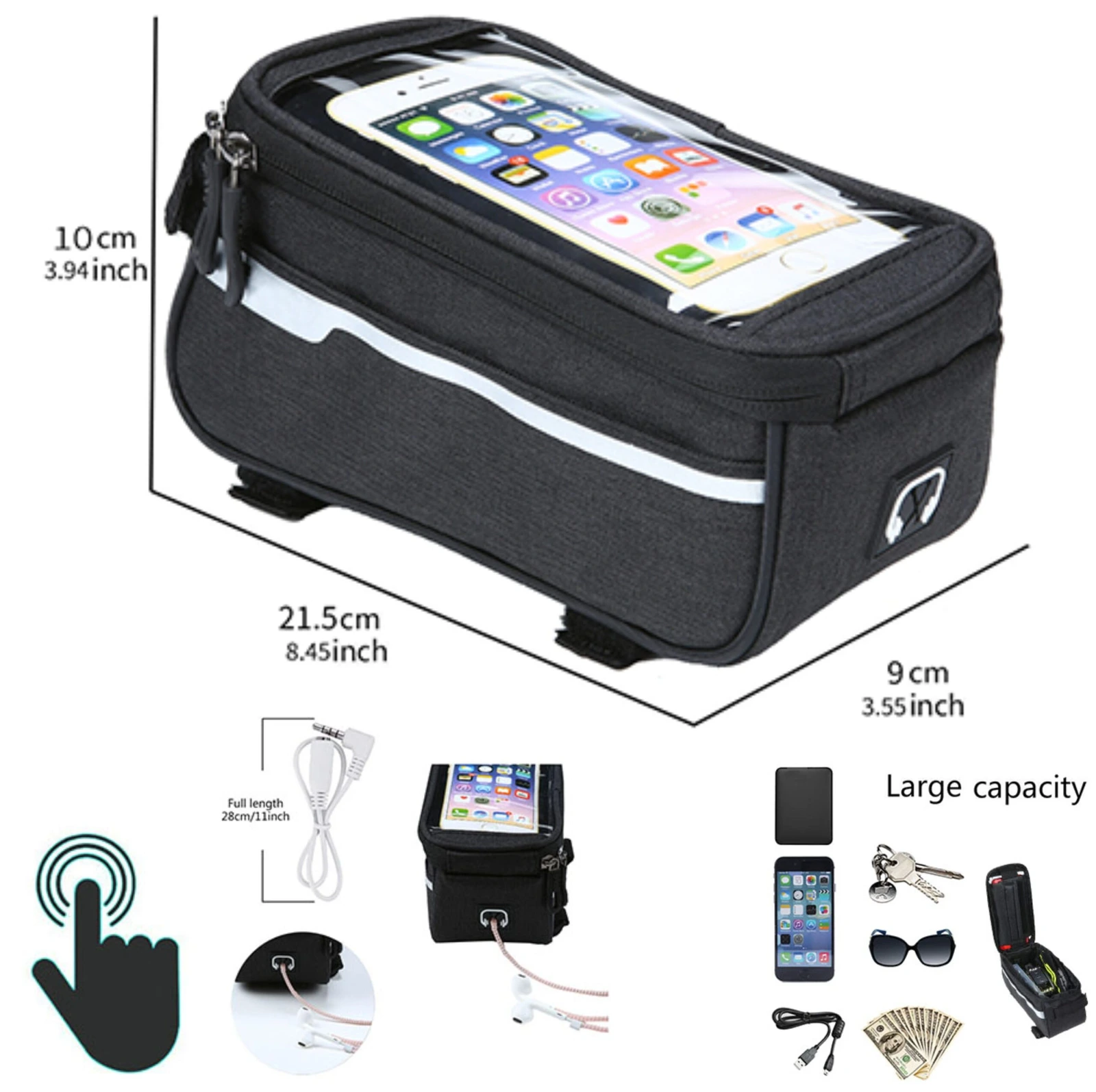 Bolso Estuche Celular Cuadro Bicicleta Ciclismo LXB201