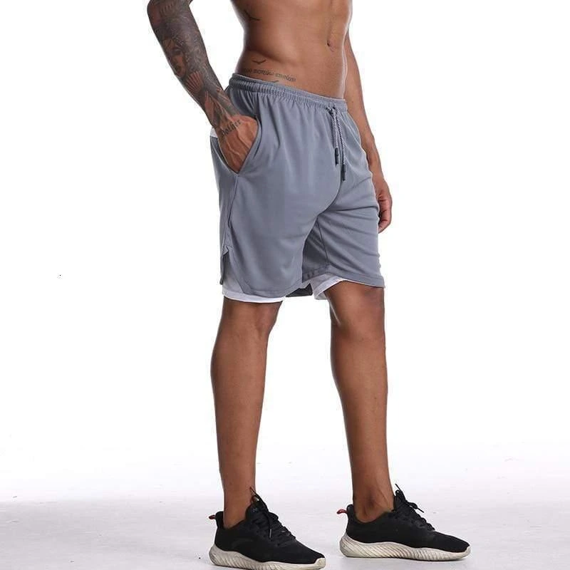 SHORT + CALZA GRIS DEPORTIVA XXL