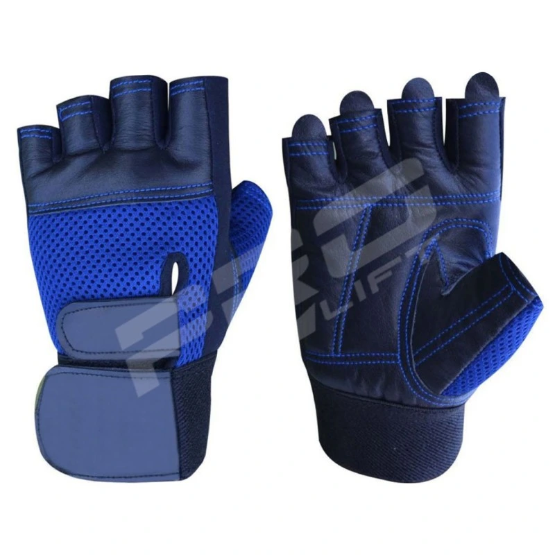 Guantes Guantillas Pesas Crossfit Gym Musculación Azul