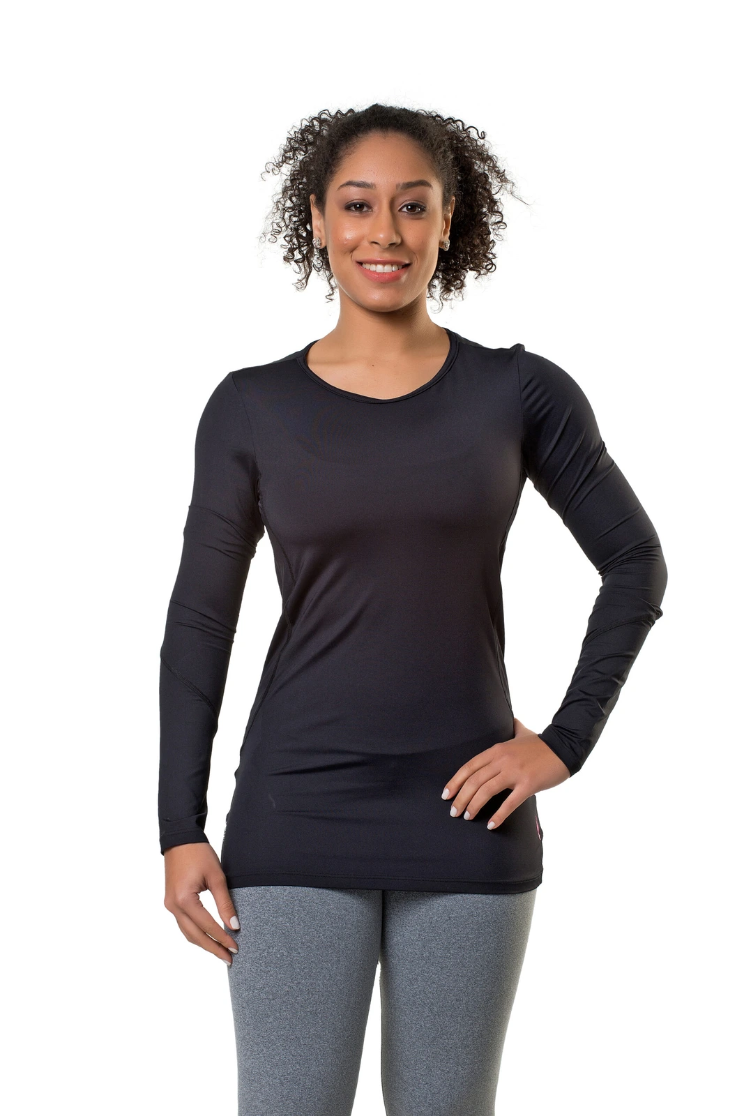 Remera Térmica Dama Mujer Entallada Manga Larga UV 50+ ELITE