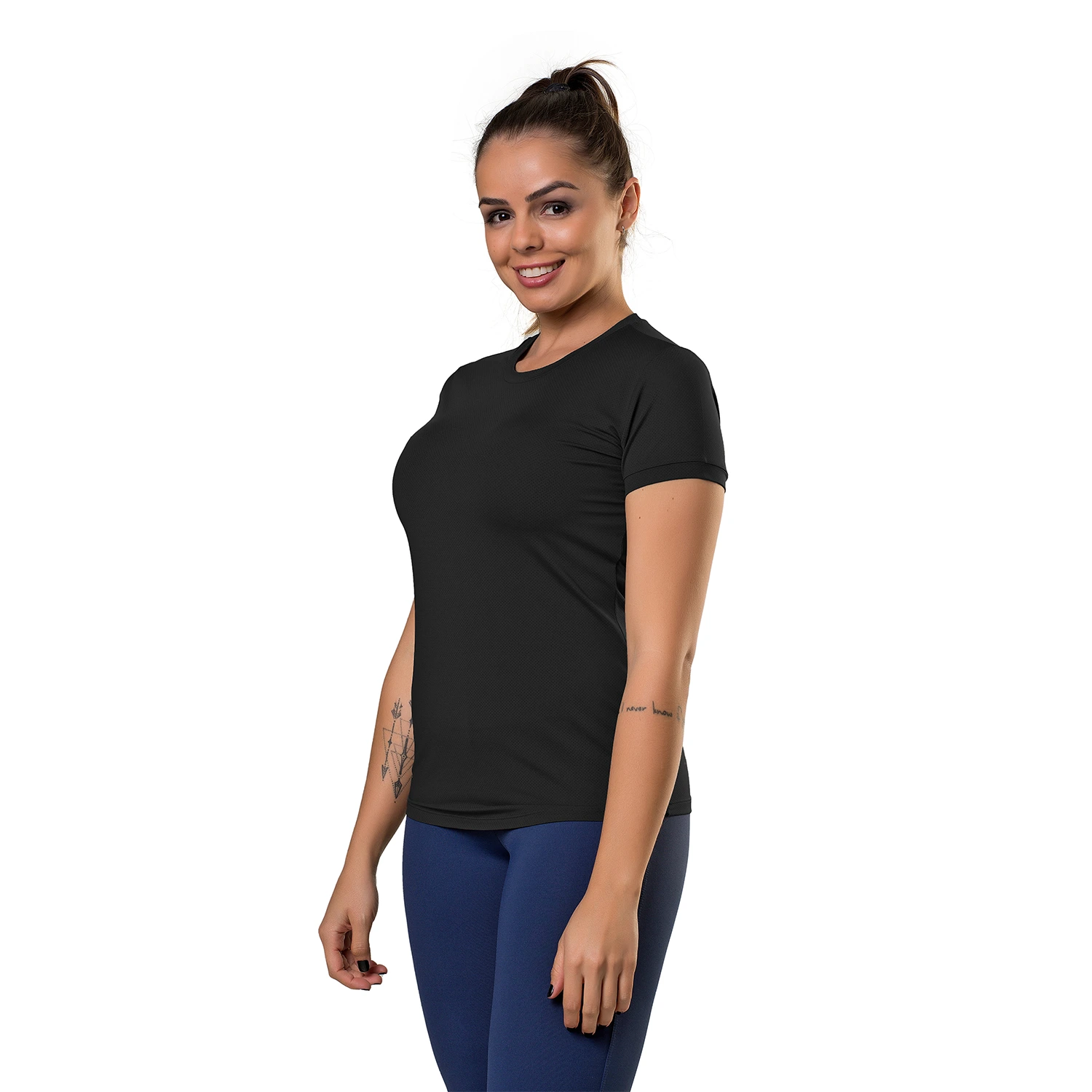 Remera Manga Corta Dama Entrenamiento Fitness UV50+ ELITE