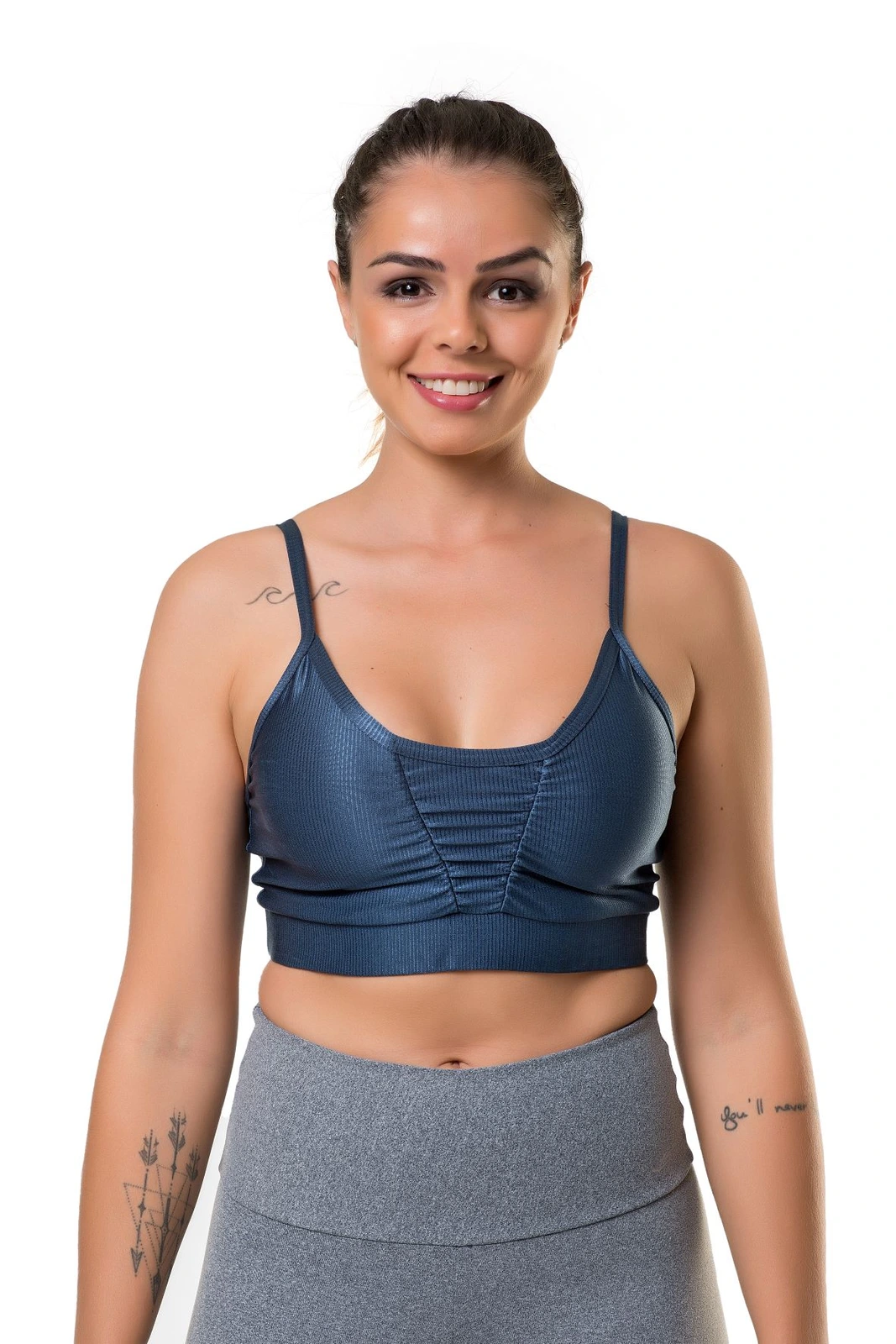 Top Deportivo Metalizado Flexible Mujer Funcional UV50+ ELITE
