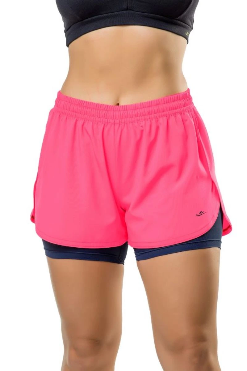 Shorts Corto Fitness Dama con Calza Interna UV50+ ELITE