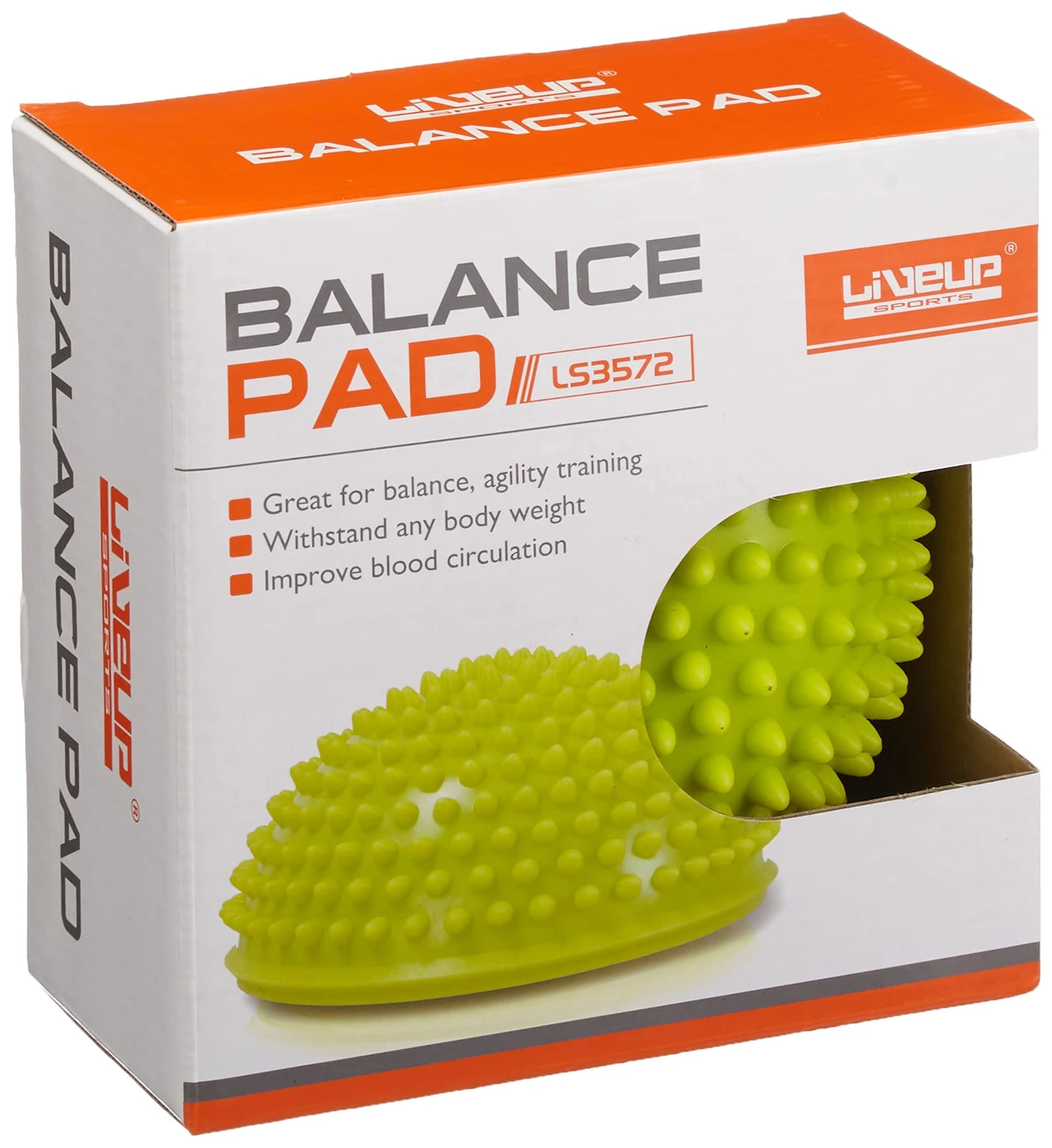 Plataforma Mini Bosu Equilibrio Fitness Ejercicio Masajes LIVEUP