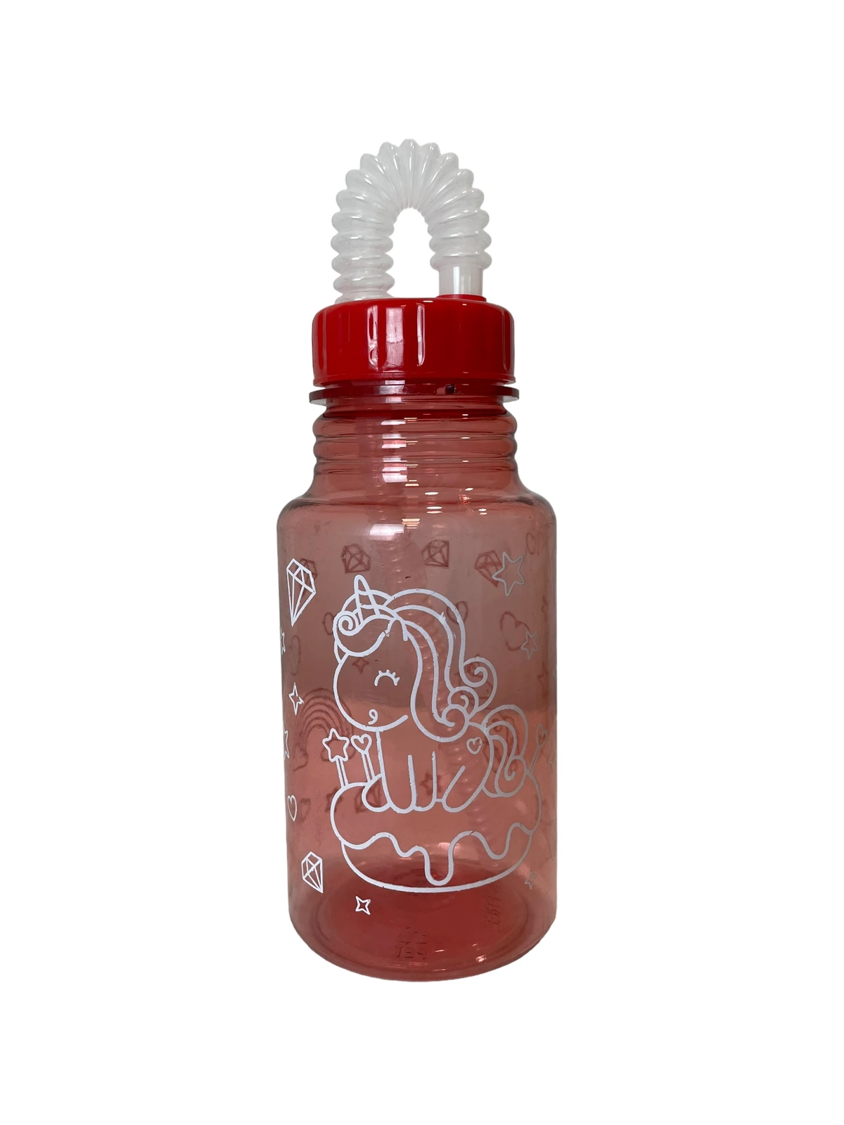 Botella Infantil con Sorbete 450ml Diseño Unicornio Libre BPA Reciclable
