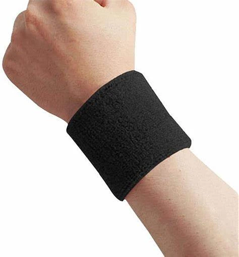 Muñequera Deportiva Tela Esponja 9 Cm tenis transpiración