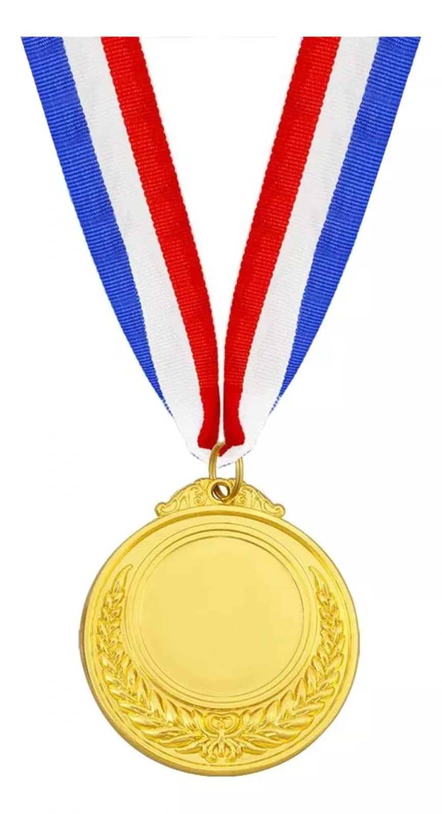 Medalla Dorada Premiacion Futbol 6.5 cm Deporte Con Cinta