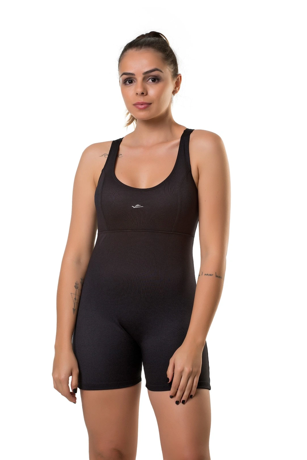 Malla de Natación Short Hidroginástica Dama con Pierna ELITE