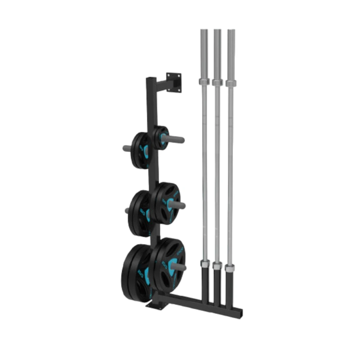 Soporte para Discos Olímpicos Barras a Piso para Gym LIVEPRO
