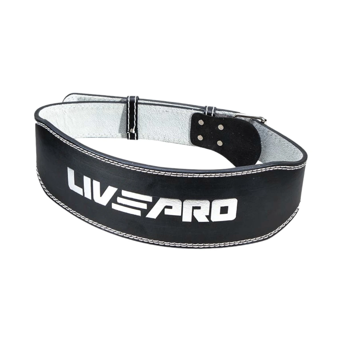 Cinturon Levantamiento GYM en Cuero Pesado M LIVEPRO