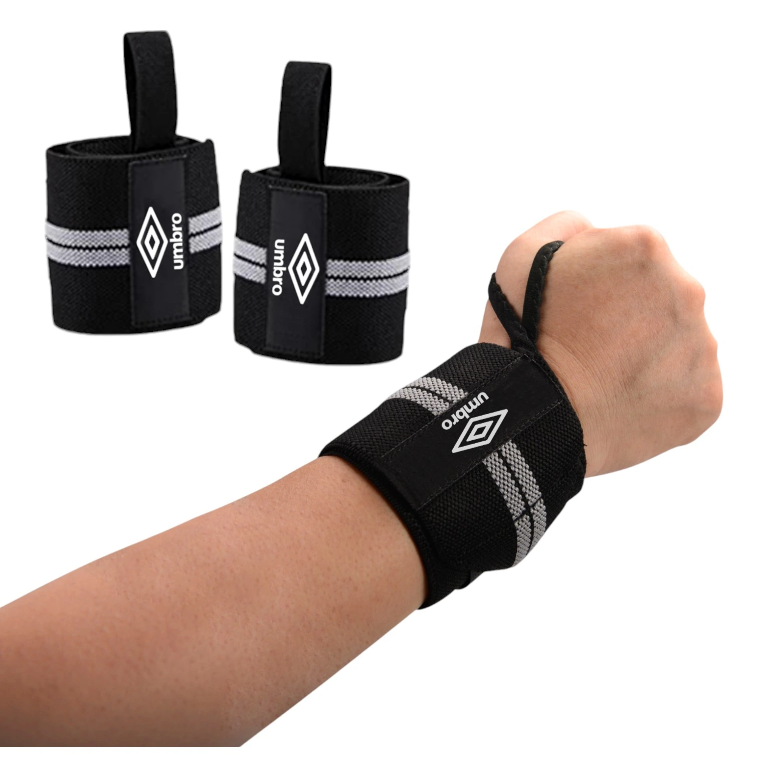 Muñequera Straps X2 Levantamiento de Pesas UMBRO