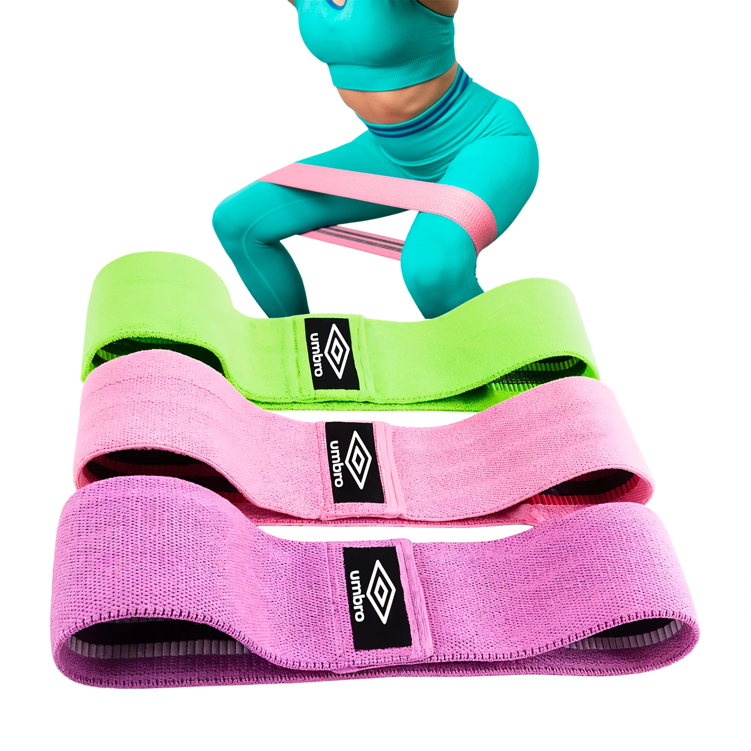 Set 3 Bandas de Tela Resistencia Circular – Umbro