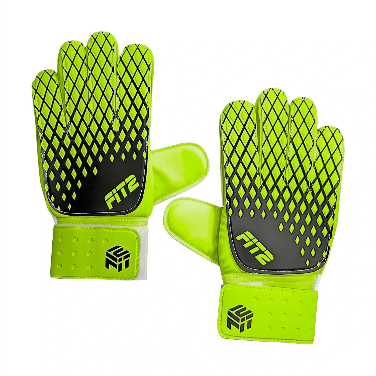 Guante de Golero Rombo Fútbol Arquero PVC Palma de EVA FIT2