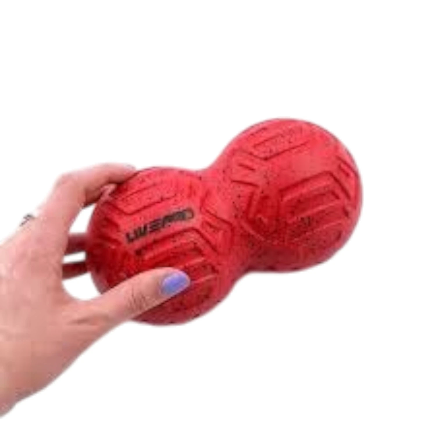 Pelota de Masaje Doble LivePro Peanut 19.5 cm Roja ? Liberación Miofascial y Masaje Profundo