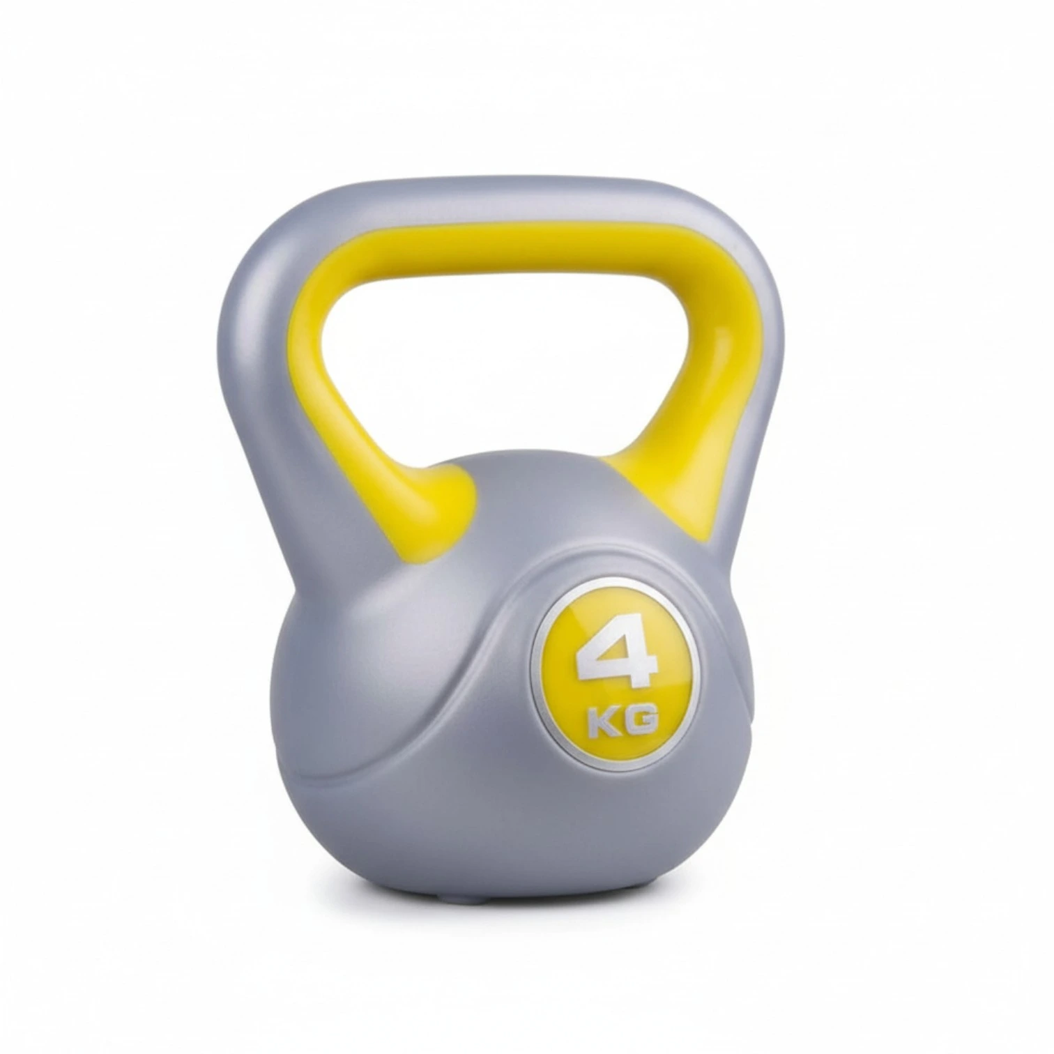 Pesa Rusa Kettlebell Plástica 4 kg Amarilla – Liveup LS2047/04/YE