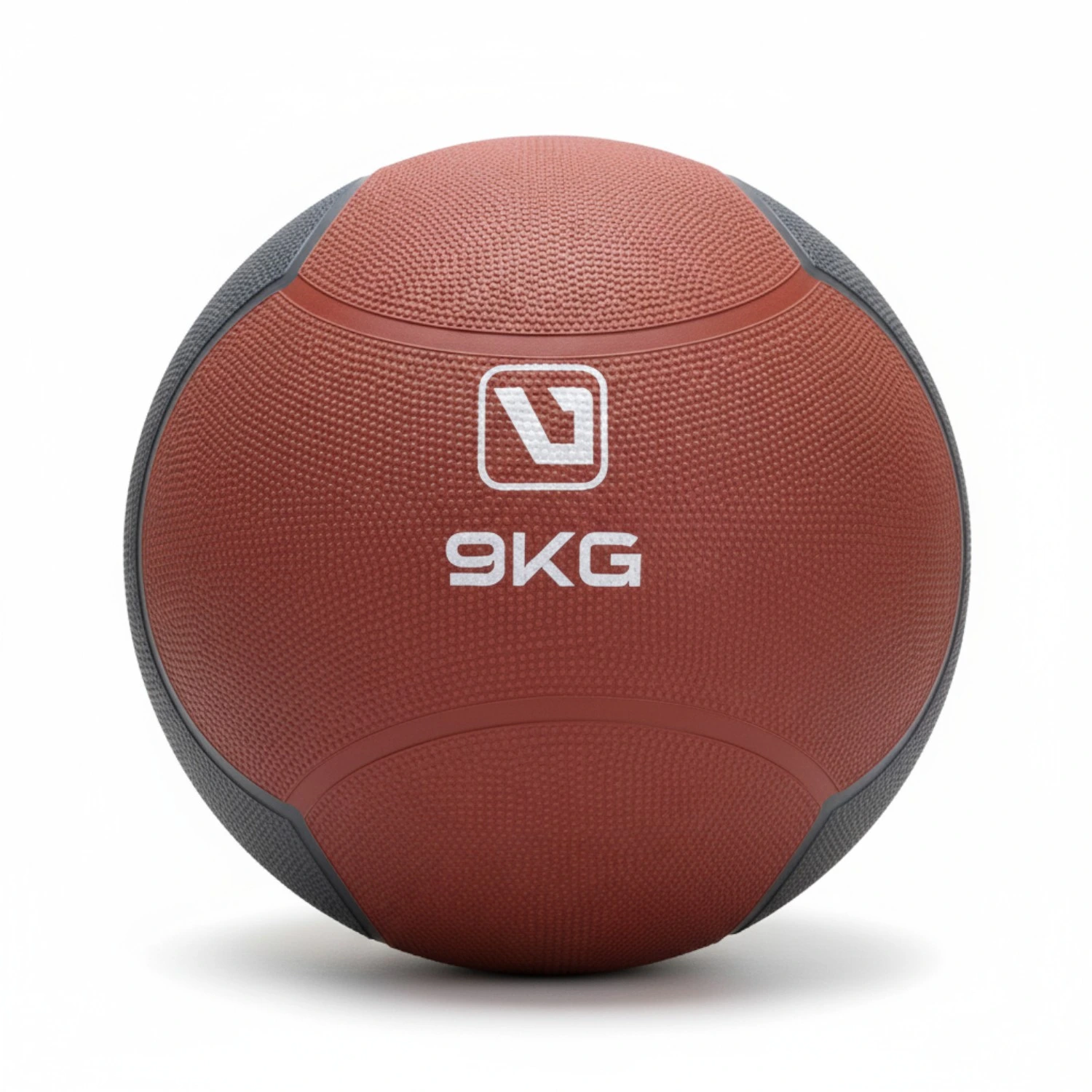Pelota Medicinal LiveUp LS3006F 9 kg Caucho Antideslizante para Entrenamiento de Fuerza y Core
