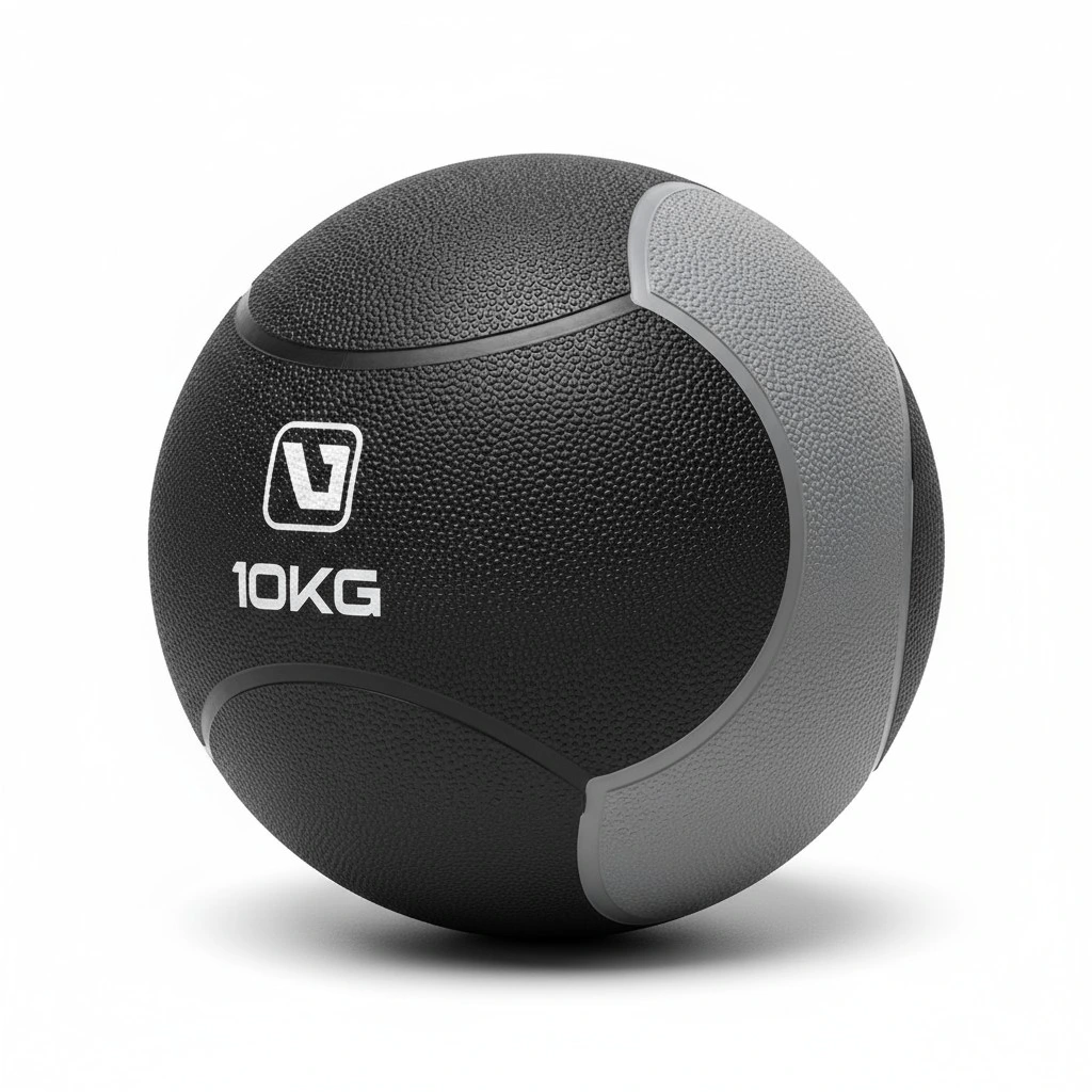 Pelota Medicinal LiveUp LS3006F 10 kg – Caucho Antideslizante para Entrenamiento de Fuerza y Core