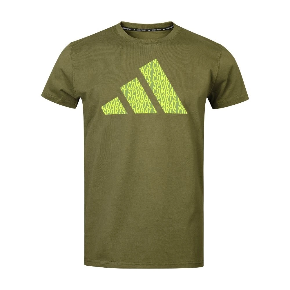Remera Adidas Perfo Script CS Oliva