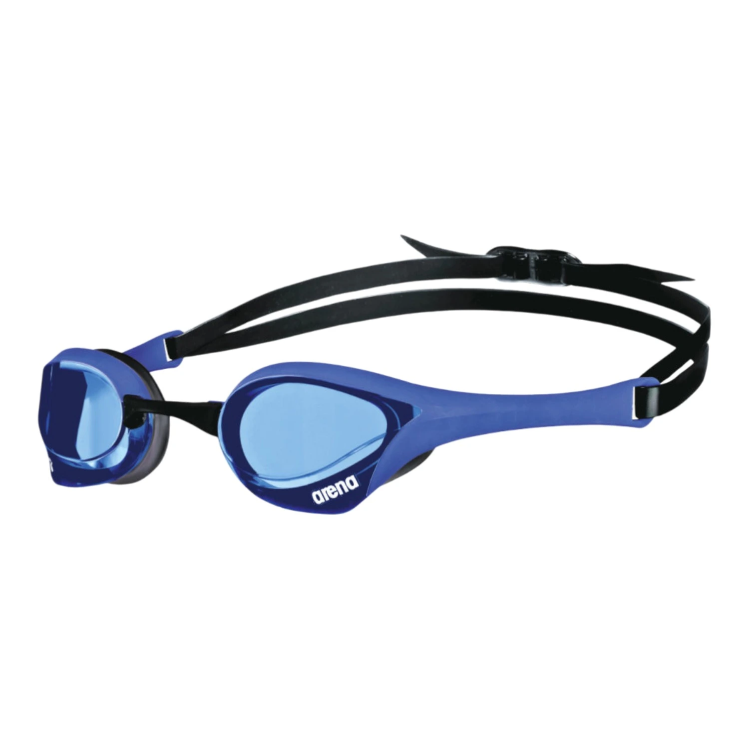 Lentes de Natación Arena Cobra Ultra Swipe Blue Blue Black Competición Antivaho Profesional
